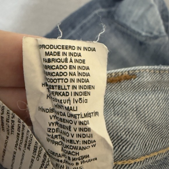 G Star Raw Jeans Men's 34x29 Blue Radar Straight Distressed Restored Y2K Hemmed - Picture 10 of 13